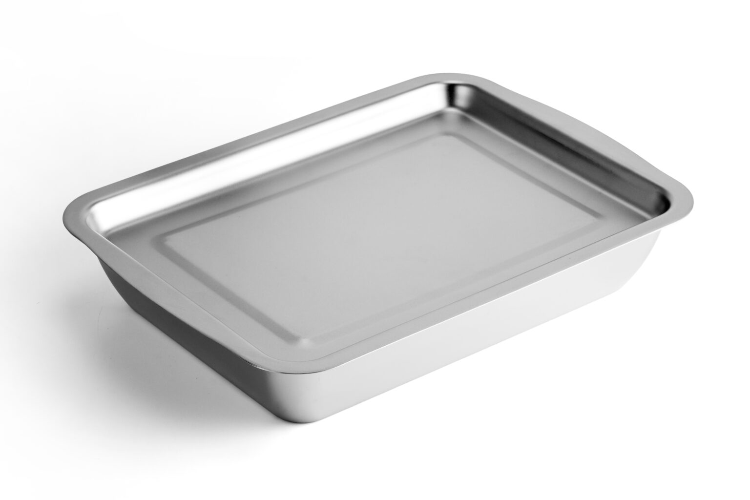 Stainless steel baking tray for professional and home use, durable and easy to clean. Perfect for ba.