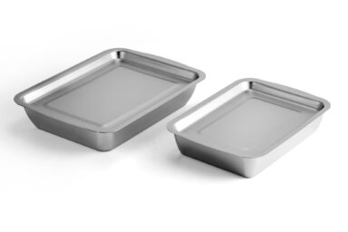 Stainless steel baking trays for professional and home use. Durable, easy to clean, and perfect for.