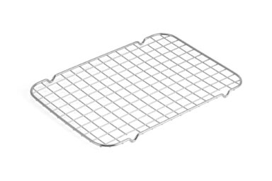 Stainless steel cooling rack for baking and cooling baked goods.
