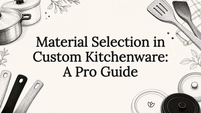 Guide to choosing the best materials for custom stainless steel kitchenware.