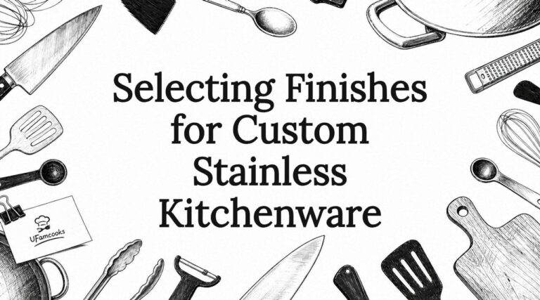 Selecting Finishes for Custom Stainless Kitchenware.