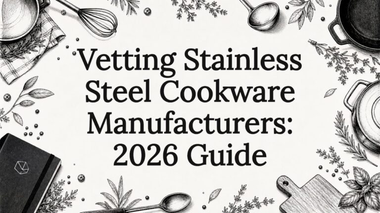Vetting stainless steel cookware manufacturers for 2026, ensuring quality and reliability in kitchen.