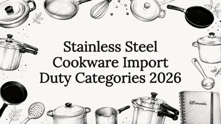 High-quality stainless steel cookware imported for various kitchen needs.