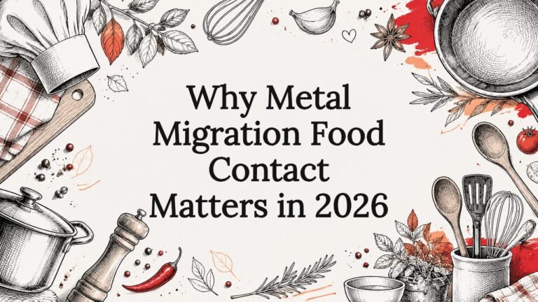 Food contact safety and metal migration in stainless steel kitchenware in 2026.