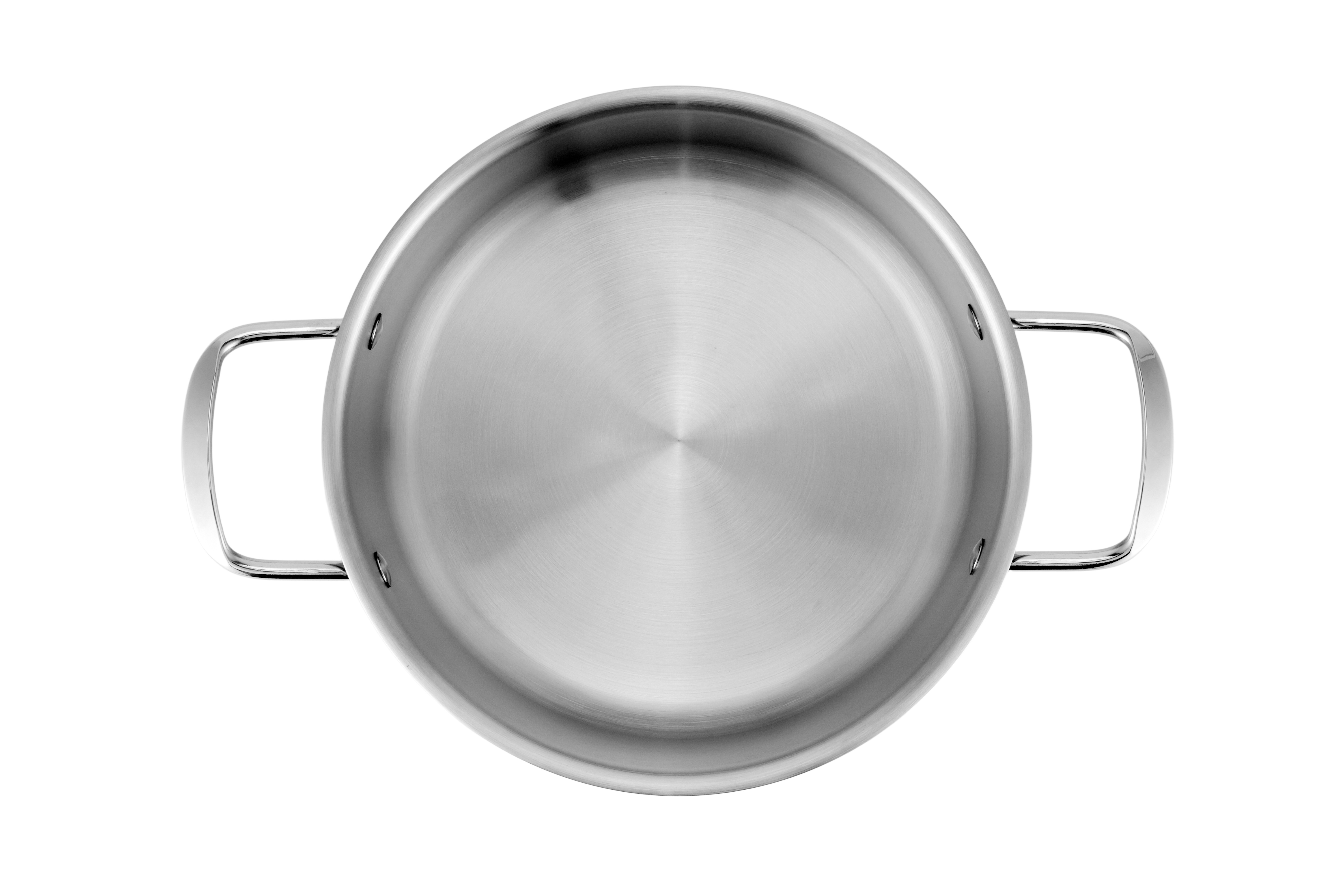 Stainless Steel Cooking Pot High-quality stainless steel cooking pot with handles, ideal for professional kitchens.